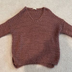 Women’s Medium Altar’d State Mauve Plush Sweater